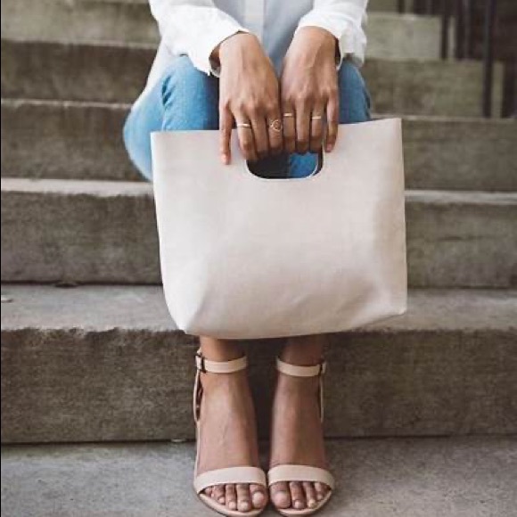 Able Handbags - Able Hana Suede Crossbody Clutch